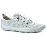 Klop dámské kožené polobotky 032 1654 bílé Bílá – Zboží Dáma