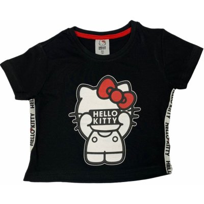 EPlus dívčí tričko Hello Kitty černé