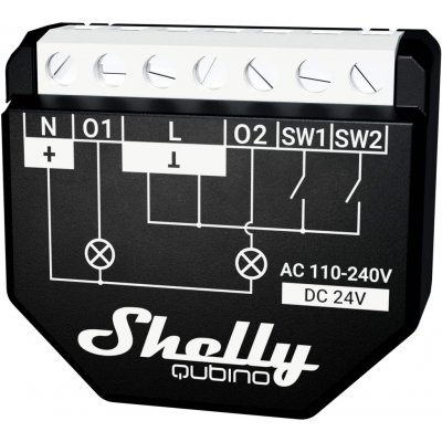 Shelly Qubino Wave 2PM spínací modul s měřením spotřeby 2x 10A (Z-Wave) SHELLY-QUBINO-WAVE-2PM – Hledejceny.cz