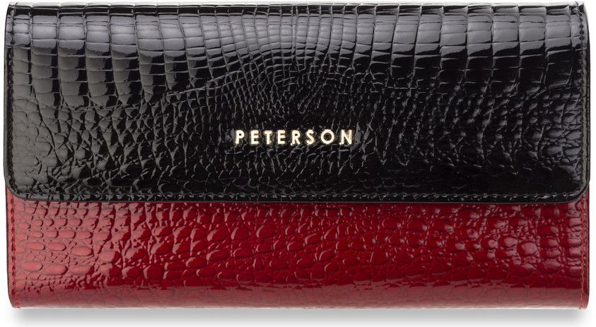 Horizontální dámská peněženka peterson lakovaná přírodní kůže červená od  989 Kč - Heureka.cz