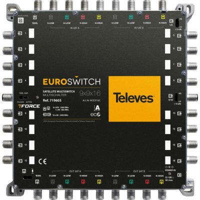 TELEVES EUROSWITCH 9x9x16 F END/CASCADE ref. 719603 – Zboží Živě