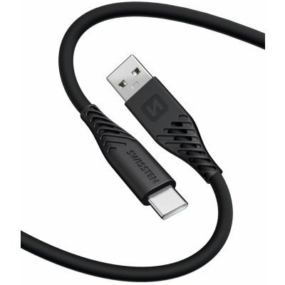 Swissten 48146 USB-C / USB-C silikonový, 1,2m, černý