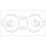 Beruška Vyšívání ubrus 50x90 cm slepičky – Zboží Dáma