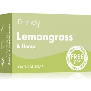 Friendly Soap přírodní mýdlo citronová tráva a konopí 95 g