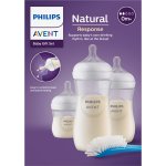 Avent Natural 3 ks startovací sada natural response basic 125 260 330 ml průhledná – Hledejceny.cz