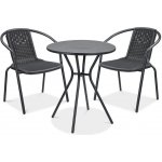 Focus Garden Balkonový set Simple 2+1 graphite – Zboží Dáma