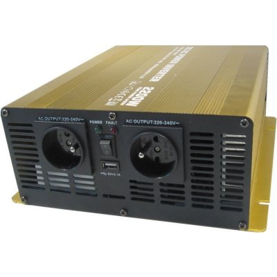Soluowill Měnič napětí 12V/230V 2200W NP2200 čistá sinusovka – Zbozi.Blesk.cz