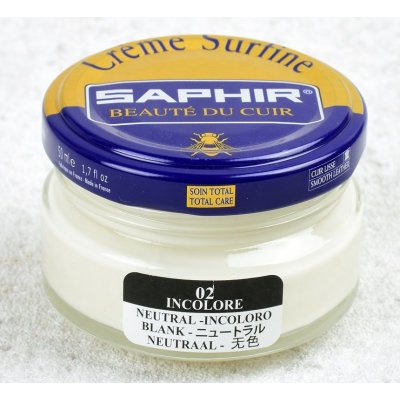 Saphir Krém na boty 50ml Bezbarvý – Sleviste.cz