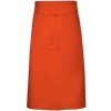 Zástěra Link Kitchen Wear Kuchařská zástěra X996 Orange Pantone 1655 100 x 70 cm