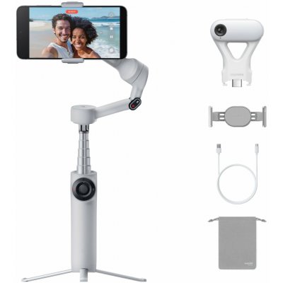 nsta360 Flow 2 AI Tracker Bundle Stabilizátor na telefon I - šedý INST911 – Zboží Živě