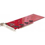 Startech Quad M.2 PCIe Adapter Card, x16 Quad NVMe or AHCI M.2 SSD to PCI Express 4.0, Up to 7.8GBps/Drive, For 2242/2260/2280/22110mm PCIe M-Key M2 SSDs, Bifurcation Required QUAD-M2-PCIE-CARD-B – Hledejceny.cz