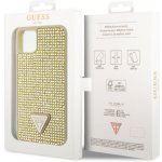 Pouzdro Guess, Rhinestones Triangle Metal Logo iPhone 11 Pro MAX zlaté – Zboží Mobilmania