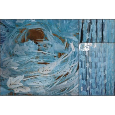 Provázková záclona Ambiance -16-modrá, výška 240 cm – Zboží Mobilmania