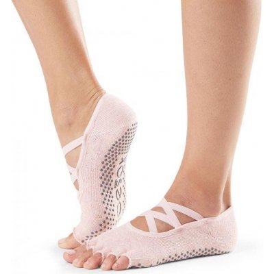 ToeSox ELLE prstové protiskluzové ponožky BALLET PINK – Zboží Mobilmania