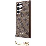 Guess 4G Charms Samsung Galaxy S24 Ultra hnědé – Sleviste.cz