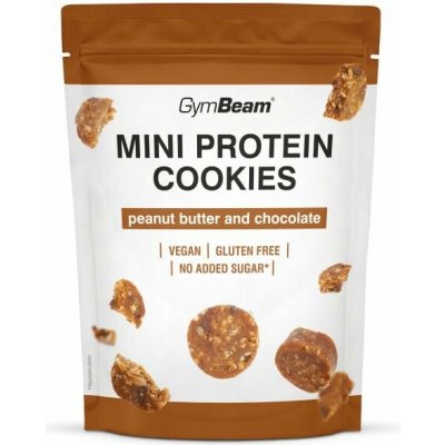 GymBeam Mini Protein Cookies arašídové máslo s čokoládou 100 g – Sleviste.cz
