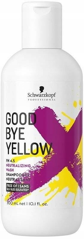 Schwarzkopf Professional Goodbye Yellow pH 4.5 Neutralizing Wash šampon pro neutralizaci žlutých tónů blond vlasů 300 ml