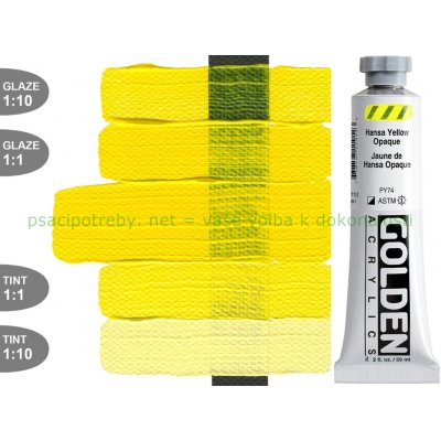 Golden Artist Colors Heavy Body akrylová barva hansa yellow opaque 59 ml – Hledejceny.cz