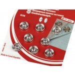 Kovové patentky / stiskací knoflíky Varianta: 2/11 mm 3 nikl, Balení: 1 karta – Zboží Dáma