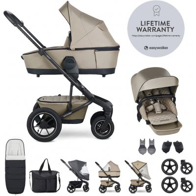 Easywalker Harvey5 Premium Air Pearl Taupe XXL korba 2v1 2023 – Zboží Dáma