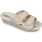 Mjartan dámské zdravotní pantofle 2814 na vysoký nárt béžové – Hledejceny.cz