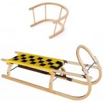 Sulov 67/110cm žluto-černé dřevěné sáně + ohrádka – Sleviste.cz
