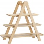 Excellent Houseware Třípatrový podnos na pochutiny FLUX bambus 43 x 18 x 39 cm hnědý – Hledejceny.cz