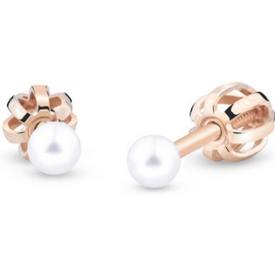 Cutie Jewellery zlaté s perlou Z3003R bílá – Zbozi.Blesk.cz