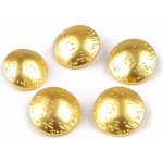 Kovový knoflík jemně tepaný (20ks) varianta Velikost: 38" - žluté zlato – Zbozi.Blesk.cz