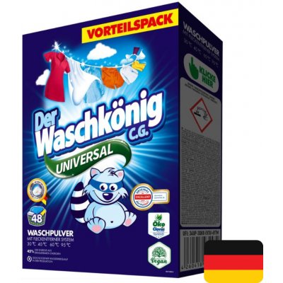 Waschkönig Prací prášek Universal 2,88 kg 48 PD – Zboží Dáma