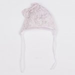 Kojenecká bavlněná čepička s mašličkou New Baby NUNU růžová – Hledejceny.cz