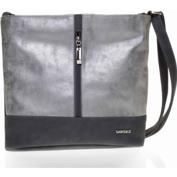 Dawidex crossbody kabelka LD070-3 šedo stříbrná