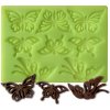 Silikonová formička na čokoládové filigránky motýlci