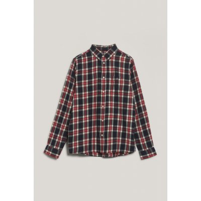 Gant Checked Flannel Bd Shirt Evening Blue – Zboží Dáma