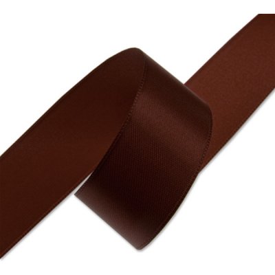 Atlasová stuha ATLAS40 - tm. hnědá – Zboží Dáma