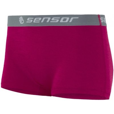 Sensor Merino Active Kalhotky s nohavičkou fialová