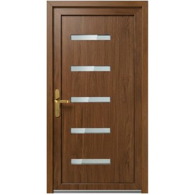 OknaDvereNaMiru.cz Vchodové dveře STYL 1406 zlatý dub 90 x 205 cm – Hledejceny.cz
