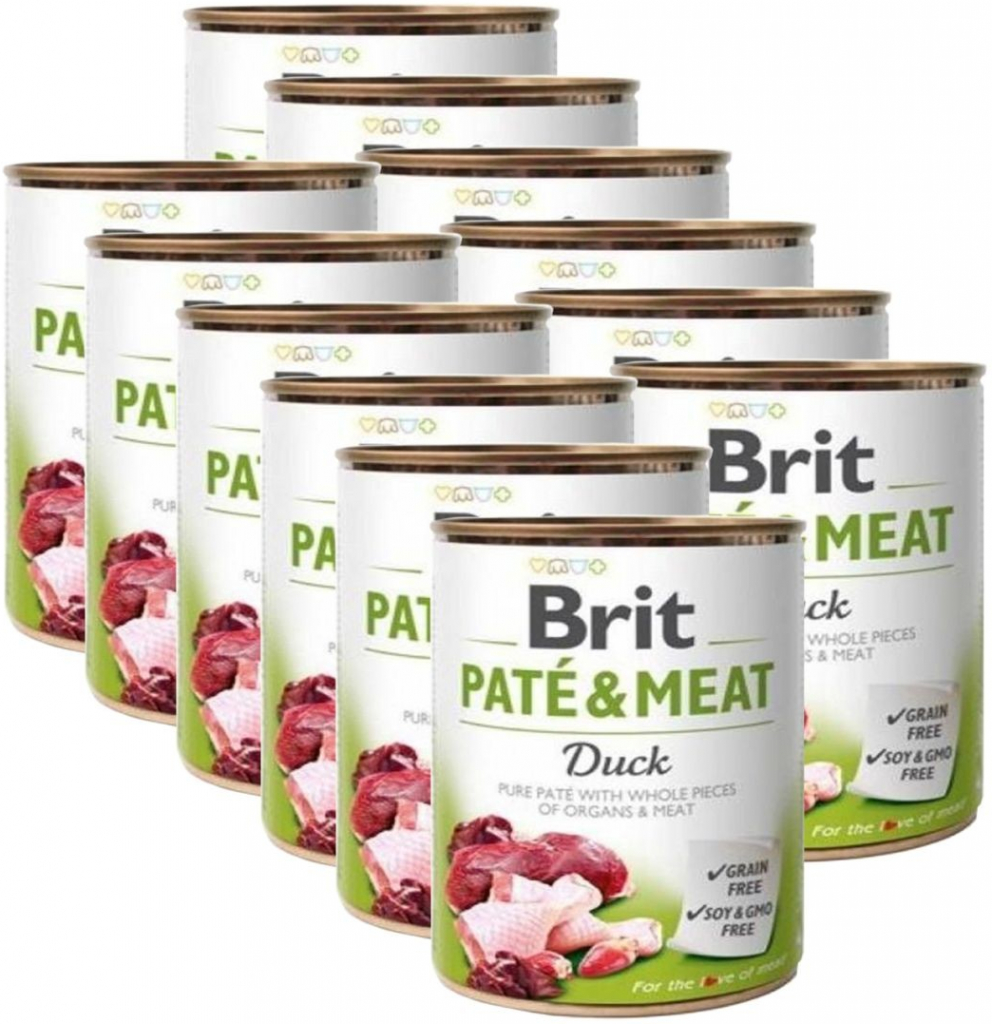 Brit Paté & Meat Dog Duck 12 x 800 g