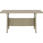 OMAXI 641835 Zahradní stůl šedý 120 x 70 x 66 cm polyratan – Hledejceny.cz