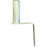 Antenní držák na zeď délka od zdi 10cm, výška 10 cm, průměr 32mm s pásem – Zboží Živě