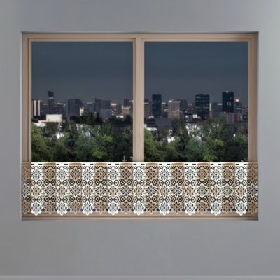 Dekorační metrážová vitrážová záclona OLGA krémová výška 40 cm MyBestHome – Zboží Dáma