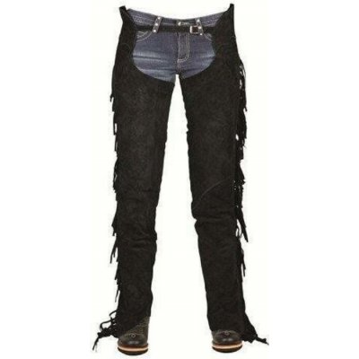 HKM Chaps s třásněmi černá L – Zboží Dáma