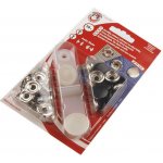 Knoflíky stiskací s kroužkem Ø15 mm na silné látky, barevný lak Varianta: 2 1959 černá, Balení: 1 karta – Zboží Mobilmania