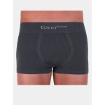 Gino bezešvé boxerky Micro Cotton Long Tmavě šedé – Zboží Dáma