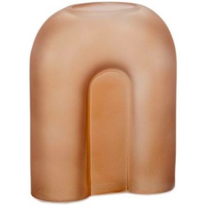 Skleněná váza Andea House Rainbow, 25 cm | hnědá CR22068 – Hledejceny.cz