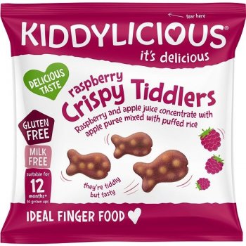 Kiddylicious rybičky křupavé malinové 12 g