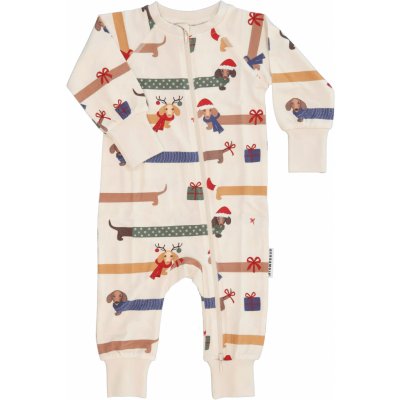 Rostoucí bambusové pyžamo overal Santa dogs Geggamoja – Zboží Dáma