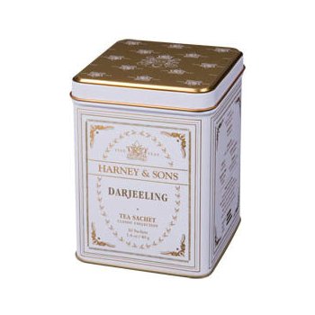 Harney & Sons Darjeeling classic collection 20 hedvábných sáčků v plechovce