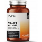 UNS Vitamin D3+K2 MK-7 z natto 60 kapslí – Hledejceny.cz
