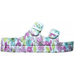 Pantofle zdravotní dámské BF bílé s potiskem – Sleviste.cz